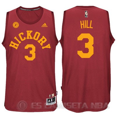 Camiseta Hickory Hill #3 Indiana Pacers Rojo - Haga un click en la imagen para cerrar